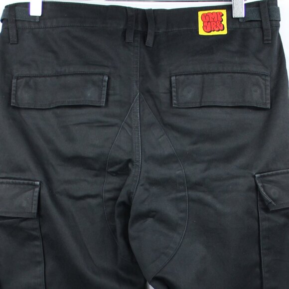 Empyre Men's SZ 28 Double Knee Cargo Pants Wide Baggy Leg Grunge SK8R Black Y2K - Picture 9 of 9